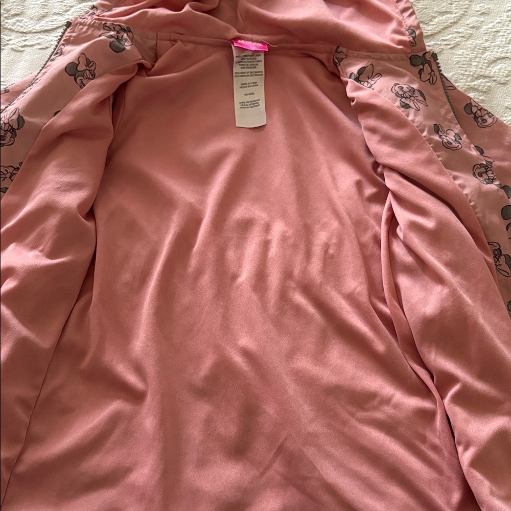 Pink Hooded Jacket with Cartoon Print - Picture 5 of 10
